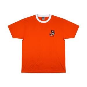 Vintage Boy Scouts of America BSA Tiger Cubs Program Ringer Shirt Orange XXL USA